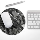 Black 3D Diamond Surface// WaterProof Rubber Foam Backed Anti-Slip Mouse Pad for Home Work Office or Gaming Computer Desk