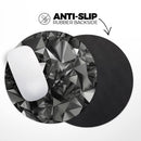 Black 3D Diamond Surface// WaterProof Rubber Foam Backed Anti-Slip Mouse Pad for Home Work Office or Gaming Computer Desk
