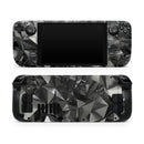 Black 3D Diamond Surface // Vinyl Skin Wrap for Steam Deck OLED & Steam Deck (LCD) — Soft Matte or Ultra Gloss