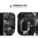 Black 3D Diamond Surface // Vinyl Skin Wrap for Steam Deck OLED & Steam Deck (LCD) — Soft Matte or Ultra Gloss