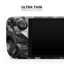 Black 3D Diamond Surface // Vinyl Skin Wrap for Steam Deck OLED & Steam Deck (LCD) — Soft Matte or Ultra Gloss
