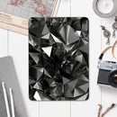 Black 3D Diamond Surface - Full Body Skin Decal for the Apple iPad Pro 12.9", 11", 10.5", 9.7", Air or Mini (All Models Available)