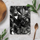 Black 3D Diamond Surface - Full Body Skin Decal for the Apple iPad Pro 12.9", 11", 10.5", 9.7", Air or Mini (All Models Available)