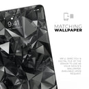 Black 3D Diamond Surface - Full Body Skin Decal for the Apple iPad Pro 12.9", 11", 10.5", 9.7", Air or Mini (All Models Available)