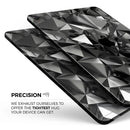 Black 3D Diamond Surface - Full Body Skin Decal for the Apple iPad Pro 12.9", 11", 10.5", 9.7", Air or Mini (All Models Available)