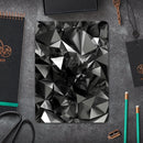 Black 3D Diamond Surface - Full Body Skin Decal for the Apple iPad Pro 12.9", 11", 10.5", 9.7", Air or Mini (All Models Available)