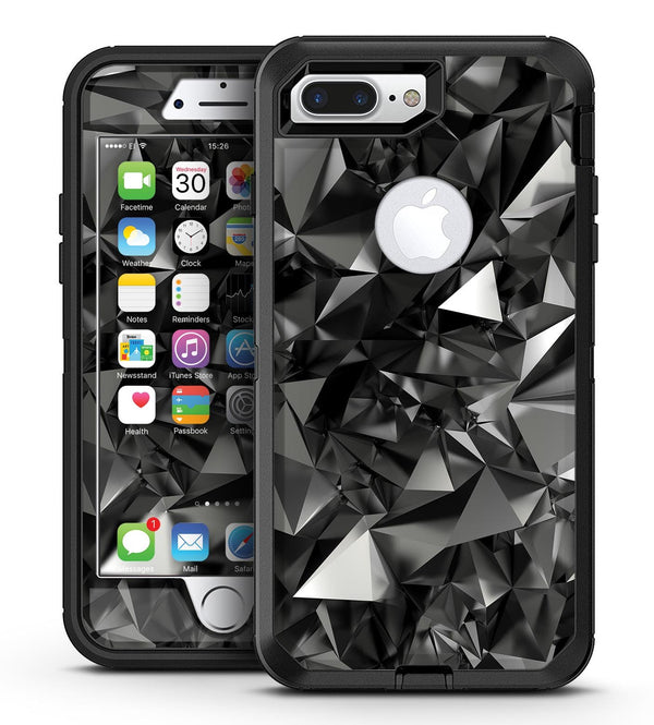 Black 3D Diamond Surface - iPhone 7 Plus/8 Plus OtterBox Case & Skin Kits