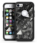 Black 3D Diamond Surface - iPhone 7 or 7 Plus Commuter Case Skin Kit