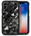 Black 3D Diamond Surface - iPhone X OtterBox Case & Skin Kits