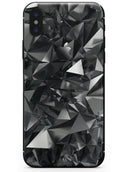 Black 3D Diamond Surface - iPhone X Skin-Kit