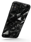 Black 3D Diamond Surface - iPhone X Skin-Kit