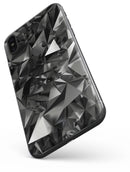 Black 3D Diamond Surface - iPhone X Skin-Kit