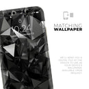 Black 3D Diamond Surface  - Protective Skin Wrap & Decal – Compatible with iPhone SE to iPhone 17 Pro Max (All Models)