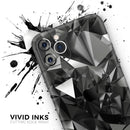 Black 3D Diamond Surface  - Protective Skin Wrap & Decal – Compatible with iPhone SE to iPhone 17 Pro Max (All Models)