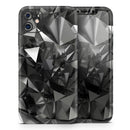 Black 3D Diamond Surface  - Protective Skin Wrap & Decal – Compatible with iPhone SE to iPhone 17 Pro Max (All Models)