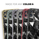 Black 3D Diamond Surface  - Protective Skin Wrap & Decal – Compatible with iPhone SE to iPhone 17 Pro Max (All Models)