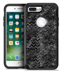 Black Basic Watercolor Chevron Pattern - iPhone 7 Plus/8 Plus OtterBox Case & Skin Kits