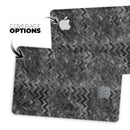 Black Basic Watercolor Chevron Pattern - Premium Protective Decal Skin-Kit for the Apple Credit Card