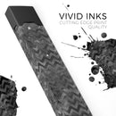 Black Basic Watercolor Chevron Pattern - Premium Decal Protective Skin-Wrap Sticker compatible with the Juul Labs vaping device