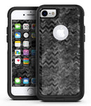 Black Basic Watercolor Chevron Pattern - iPhone 7 or 8 OtterBox Case & Skin Kits