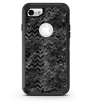 Black Basic Watercolor Chevron Pattern - iPhone 7 or 8 OtterBox Case & Skin Kits