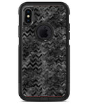 Black Basic Watercolor Chevron Pattern - iPhone X OtterBox Case & Skin Kits