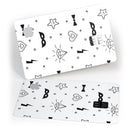 Black Doodles with Lightining - Premium Protective Decal Skin-Kit for the Apple Credit Card