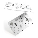 Black Doodles with Lightining - Premium Protective Decal Skin-Kit for the Apple Credit Card