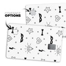 Black Doodles with Lightining - Premium Protective Decal Skin-Kit for the Apple Credit Card