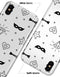 Black Doodles with Lightining - iPhone X Clipit Case