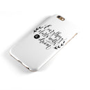Black Everything Starts with a Dream iPhone 6/6s or 6/6s Plus 2-Piece Hybrid INK-Fuzed Case