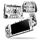 Black Everything Starts with a Dream - Skin Wrap Decal for Nintendo Switch Lite Console & Dock - 3DS XL - 2DS - Pro - DSi - Wii - Joy-Con Gaming Controller