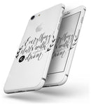 Black Everything Starts with a Dream - Skin-kit for the iPhone 8 or 8 Plus