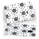 Black Floral Pedals with Clear Cacking - Premium Protective Decal Skin-Kit for the Apple Credit Card