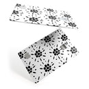 Black Floral Pedals with Clear Cacking - Premium Protective Decal Skin-Kit for the Apple Credit Card