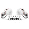 Black Floral Pedals with Clear Cacking Full-Body Skin Kit for the Beats by Dre Solo 3 Wireless Headphones