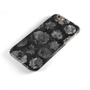 Black Floral Succulents iPhone 6/6s or 6/6s Plus 2-Piece Hybrid INK-Fuzed Case