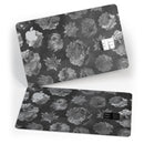 Black Floral Succulents - Premium Protective Decal Skin-Kit for the Apple Credit Card