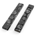 Black Floral Succulents - Premium Decal Protective Skin-Wrap Sticker compatible with the Juul Labs vaping device
