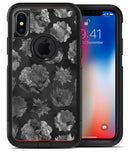 Black Floral Succulents - iPhone X OtterBox Case & Skin Kits