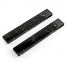 Black & Gold Marble Swirl V10 - Premium Decal Protective Skin-Wrap Sticker compatible with the Juul Labs vaping device