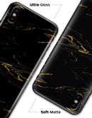 Black & Gold Marble Swirl V10 - iPhone X Clipit Case