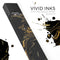 Black & Gold Marble Swirl V12 - Premium Decal Protective Skin-Wrap Sticker compatible with the Juul Labs vaping device
