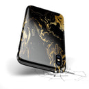 Black & Gold Marble Swirl V1 - iPhone X Swappable Hybrid Case
