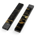 Black & Gold Marble Swirl V2 - Premium Decal Protective Skin-Wrap Sticker compatible with the Juul Labs vaping device
