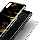 Black & Gold Marble Swirl V2 - iPhone X Swappable Hybrid Case