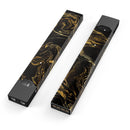 Black & Gold Marble Swirl V3 - Premium Decal Protective Skin-Wrap Sticker compatible with the Juul Labs vaping device