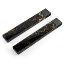Black & Gold Marble Swirl V6 - Premium Decal Protective Skin-Wrap Sticker compatible with the Juul Labs vaping device