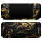 Black & Gold Marble Swirl V7 // Full Body Skin Decal Wrap Kit for the Steam Deck handheld gaming computer