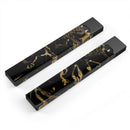 Black & Gold Marble Swirl V8 - Premium Decal Protective Skin-Wrap Sticker compatible with the Juul Labs vaping device